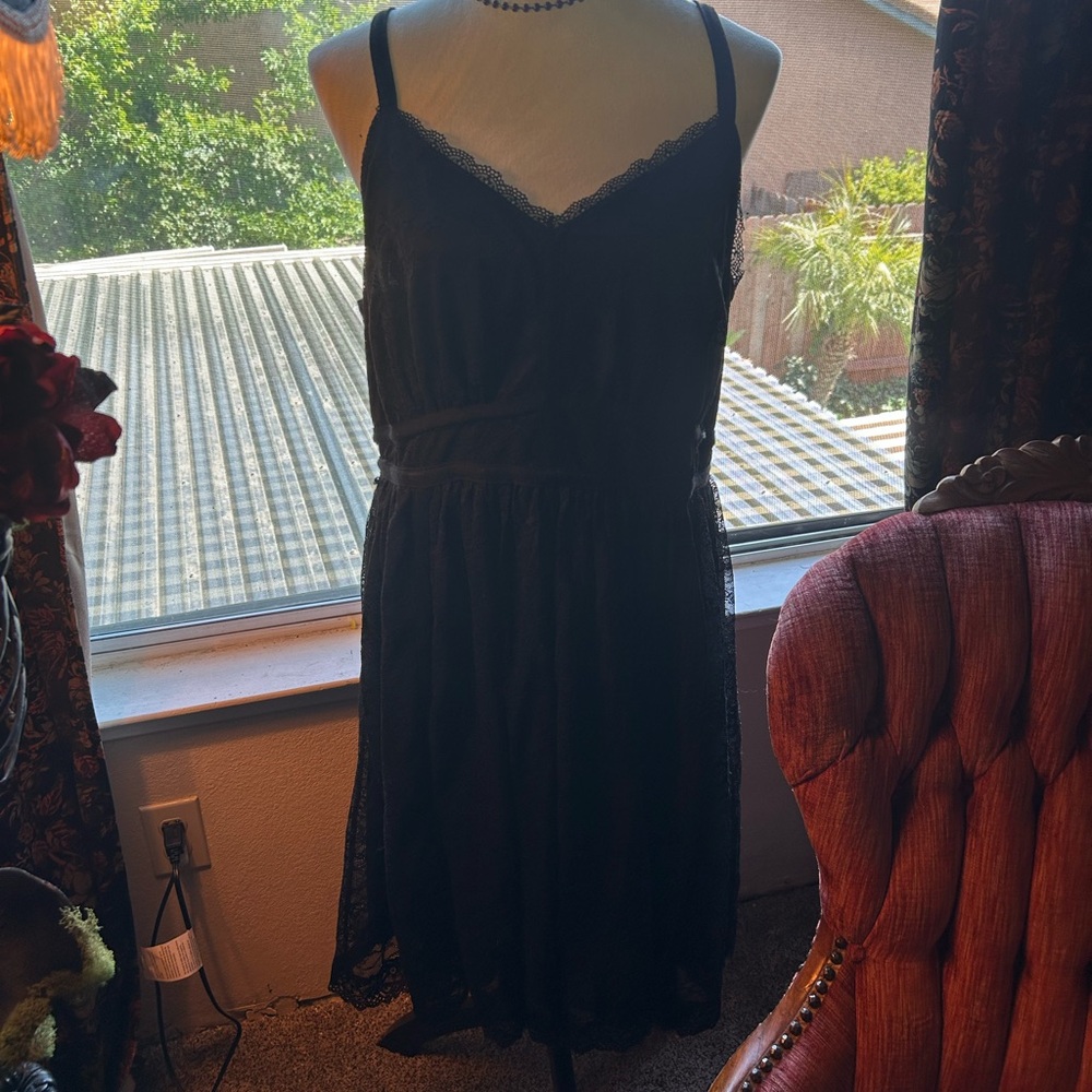 Torrid 1x Elegant Black Lace Dress